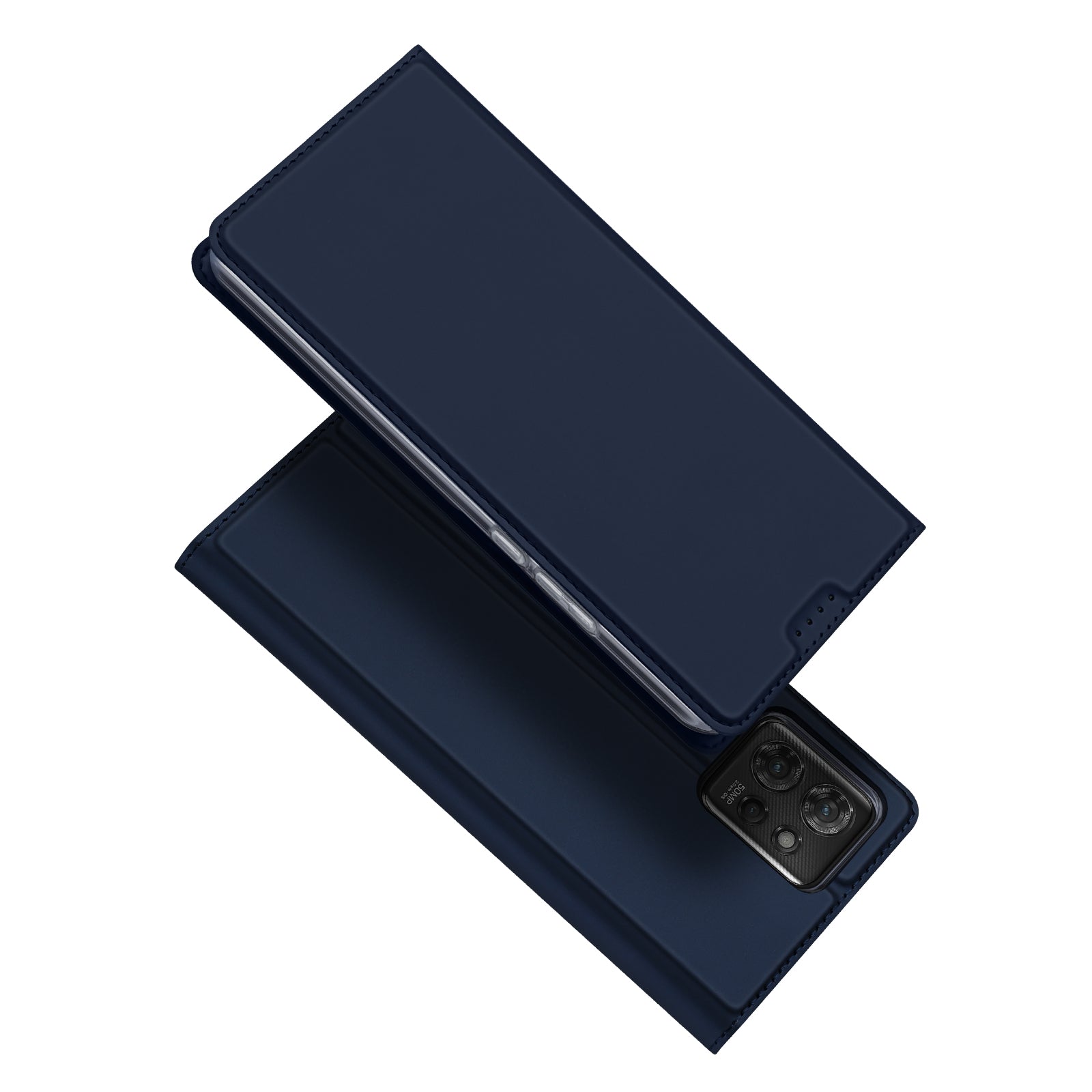 DUX DUCIS Skin Pro Series Phone Case for Motorola ThinkPhone 5G PU Leather Card Holder Stand Phone Cover - Blue DUX DUCIS Skin Pro Series Phone Case for Motorola ThinkPhone 5G PU Leather Card Holder Stand Phone Cover - Blue